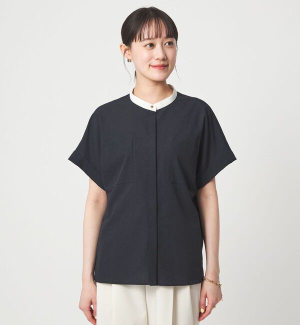 UNITED ARROWS green label relaxing「Breeze Cool ポケット シャツ マシンウォッシャブル 吸水速乾 通気性 UVカット」|シャツ・ブラウス|