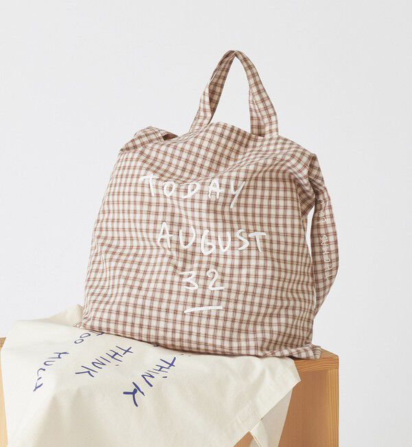 UNITED ARROWS green label relaxing「【別注】＜Thomas Lelu＞サインアート 2WAY トートバッグ」|トートバッグ|BEIGE