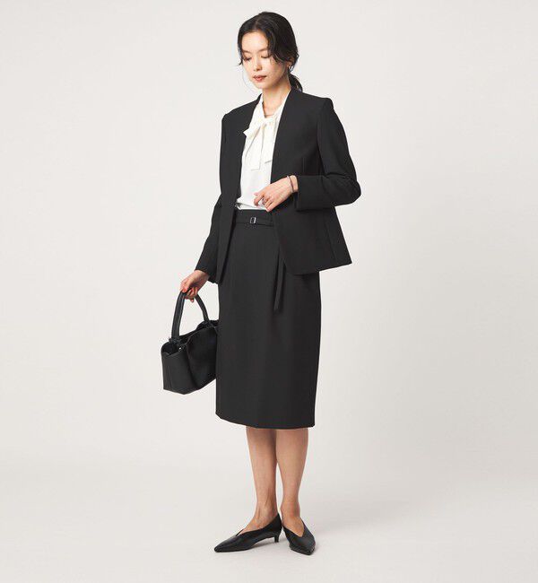 UNITED ARROWS green label relaxing「［size SHORT/TALLあり］ライト ダブルクロス ノーラペル ジャケット」|ノーカラージャケット|