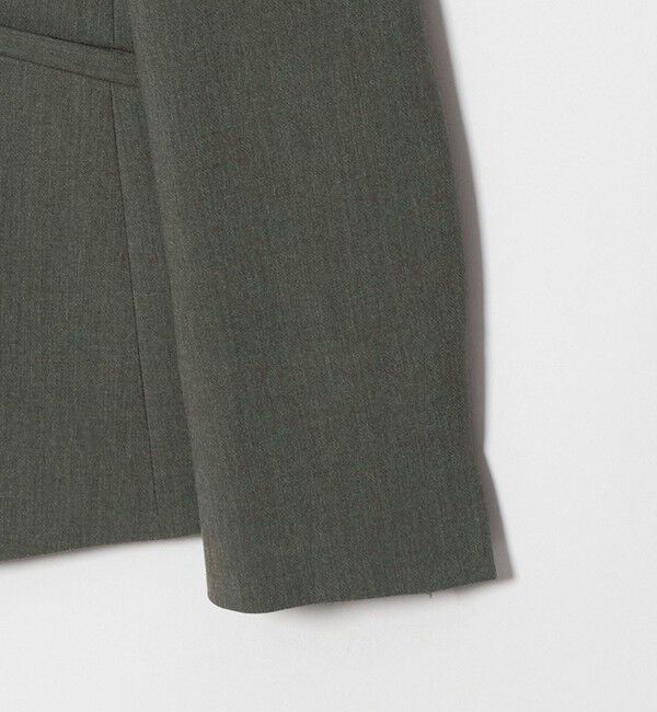 UNITED ARROWS green label relaxing「［size SHORT/TALLあり］ライト ダブルクロス ノーラペル ジャケット」|ノーカラージャケット|