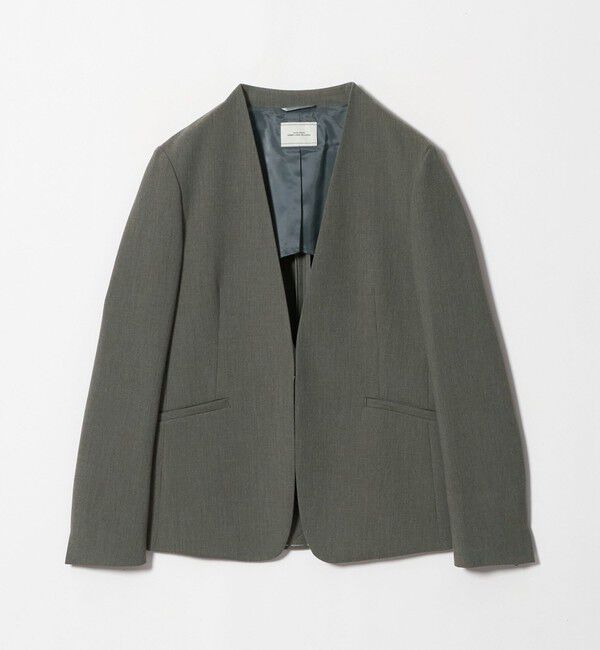 UNITED ARROWS green label relaxing「［size SHORT/TALLあり］ライト ダブルクロス ノーラペル ジャケット」|ノーカラージャケット|