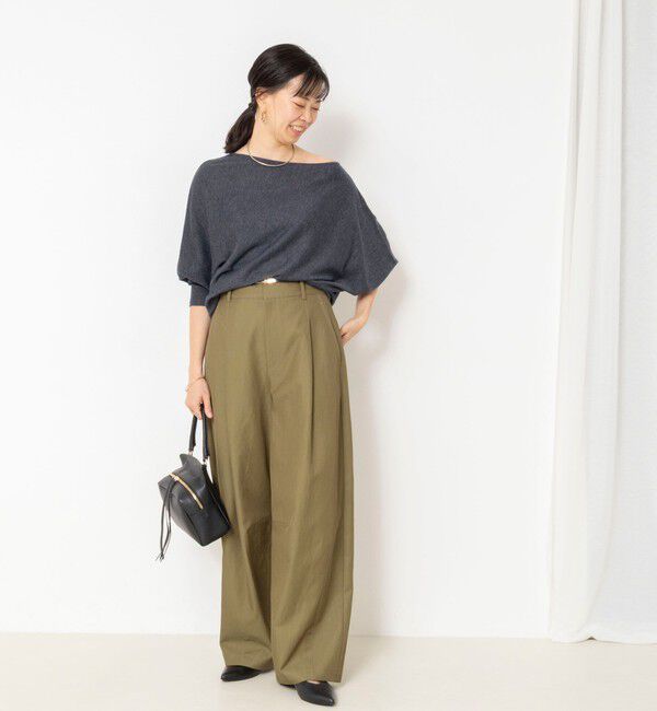 NOLLEY'S sophi「【BECシリーズ】【一部WEB限定カラーアイテム】ドレープドルマンプルオーバー」|ニット・セーター|
