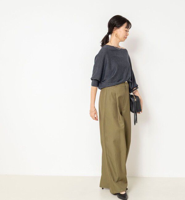 NOLLEY'S sophi「【BECシリーズ】【一部WEB限定カラーアイテム】ドレープドルマンプルオーバー」|ニット・セーター|