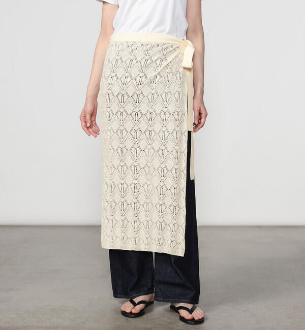  「PROTAGONISTA | ニット ラップスカート WOMEN」|スカート|OFFWHITE