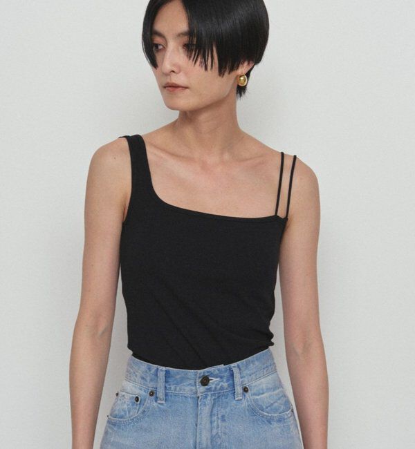  「【earthy_/アーシー】アシメタンクトップ」|Tシャツ・カットソー|