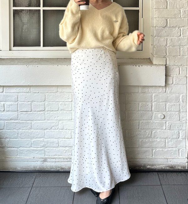  「【前後2way】ブローチ付FOXカシミアニット」|ニット・セーター|