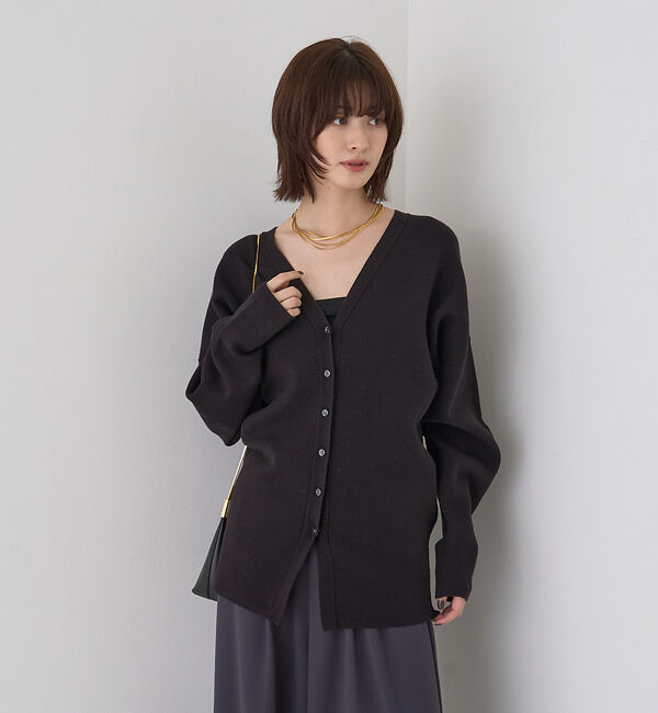 Rouge vif「【追加2/新色登場】変形オーバールーズニットカーディガン【予約】」|カーディガン|