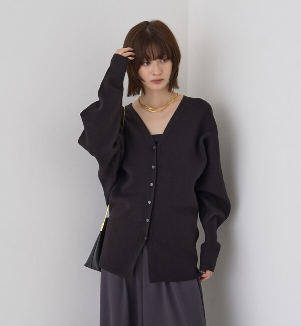 Rouge vif「【追加2/新色登場】変形オーバールーズニットカーディガン【予約】」|カーディガン|