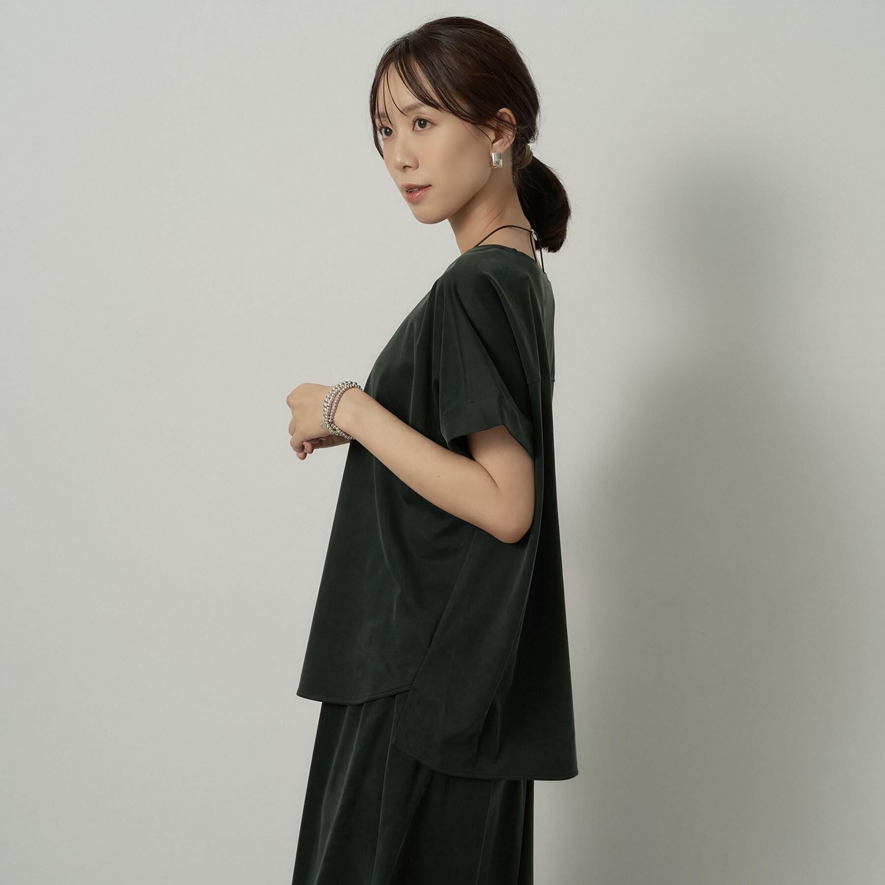 UNTITLED「【秋めきリラクシー/セットアップ可】ヴィンテージライクドルマンカットソー」|Tシャツ・カットソー|