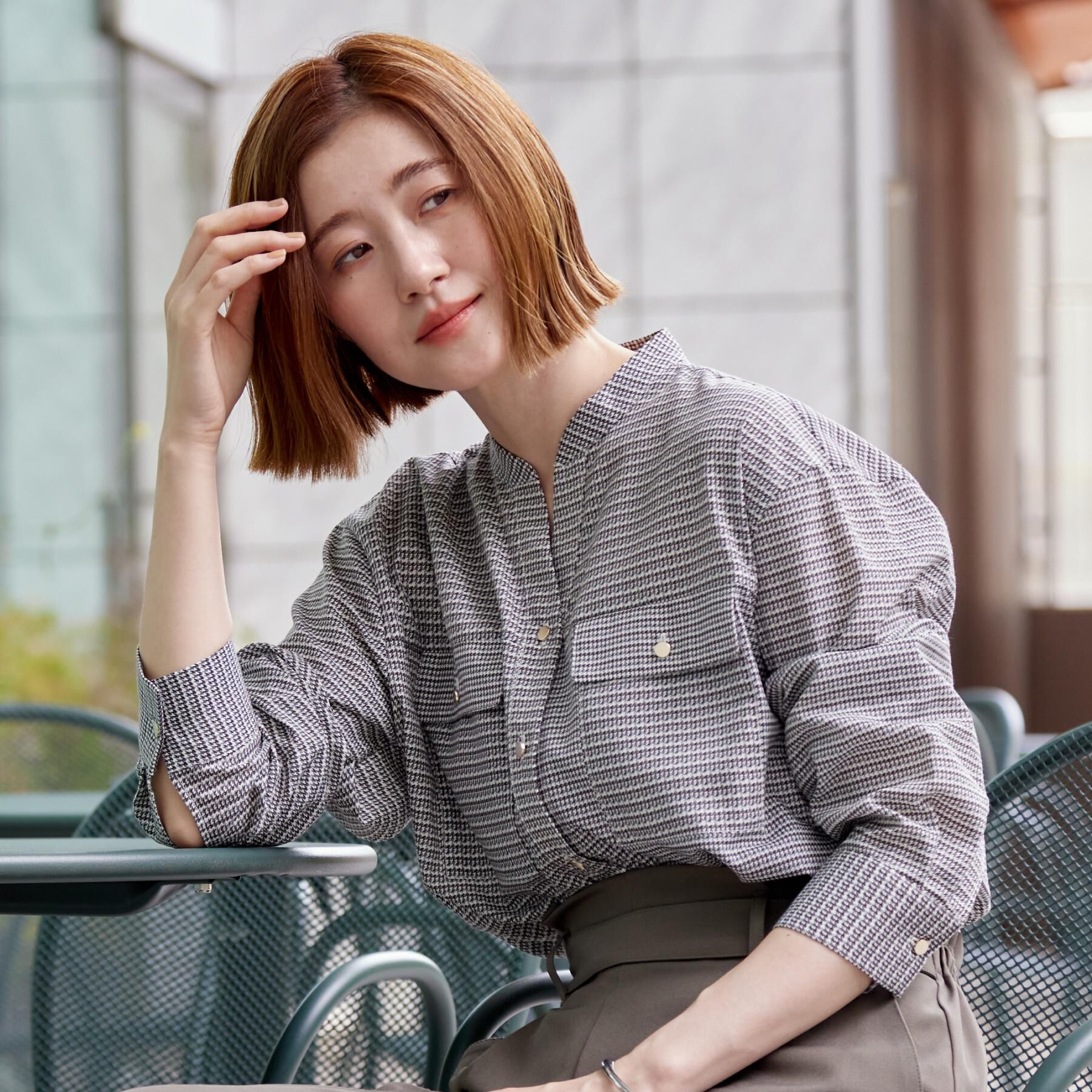 grove「ワークポケット付スキッパーシャツ」|シャツ・ブラウス|