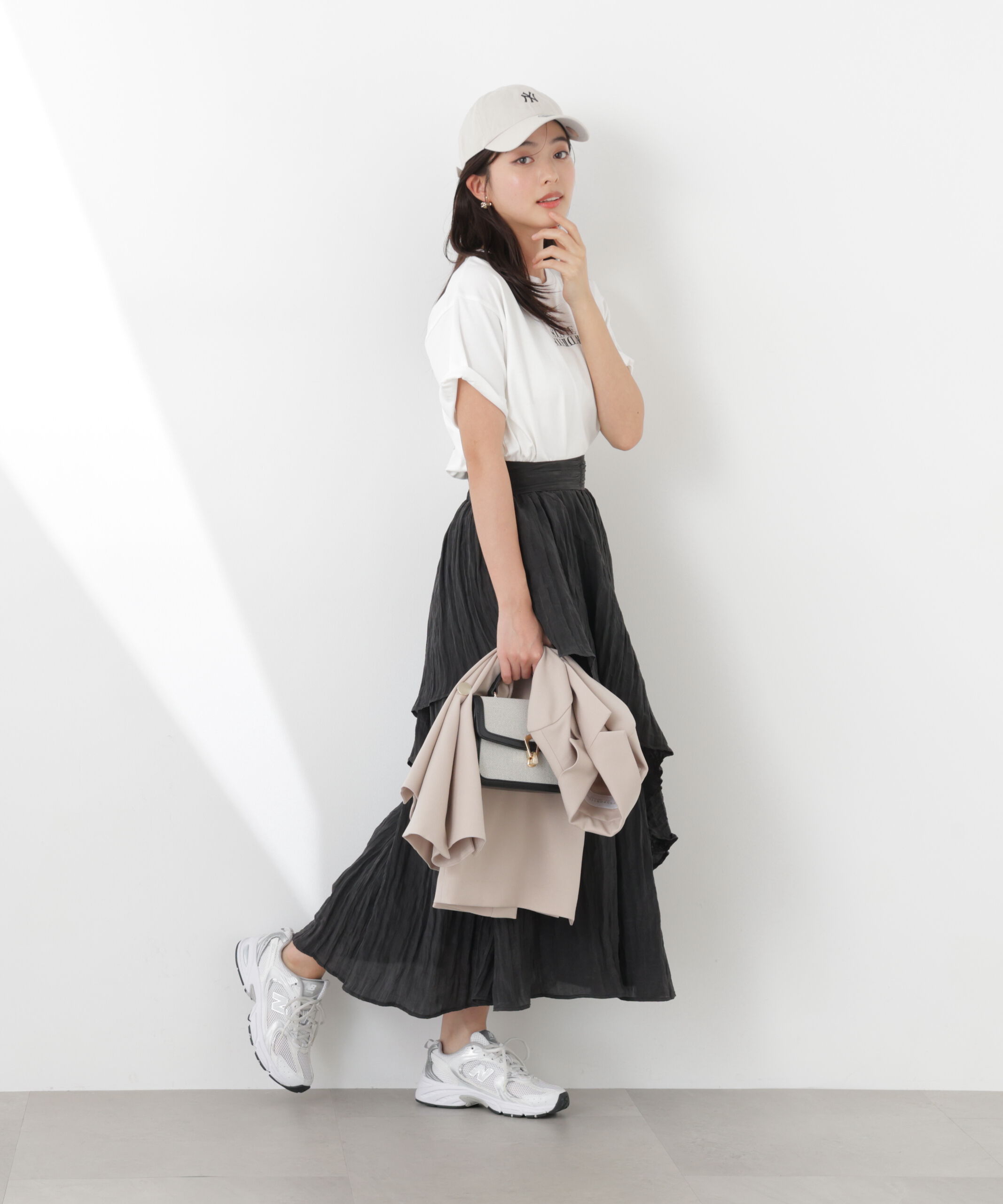 PROPORTION BODY DRESSING「ワッシャーティアードスカート　26SS」|スカート|