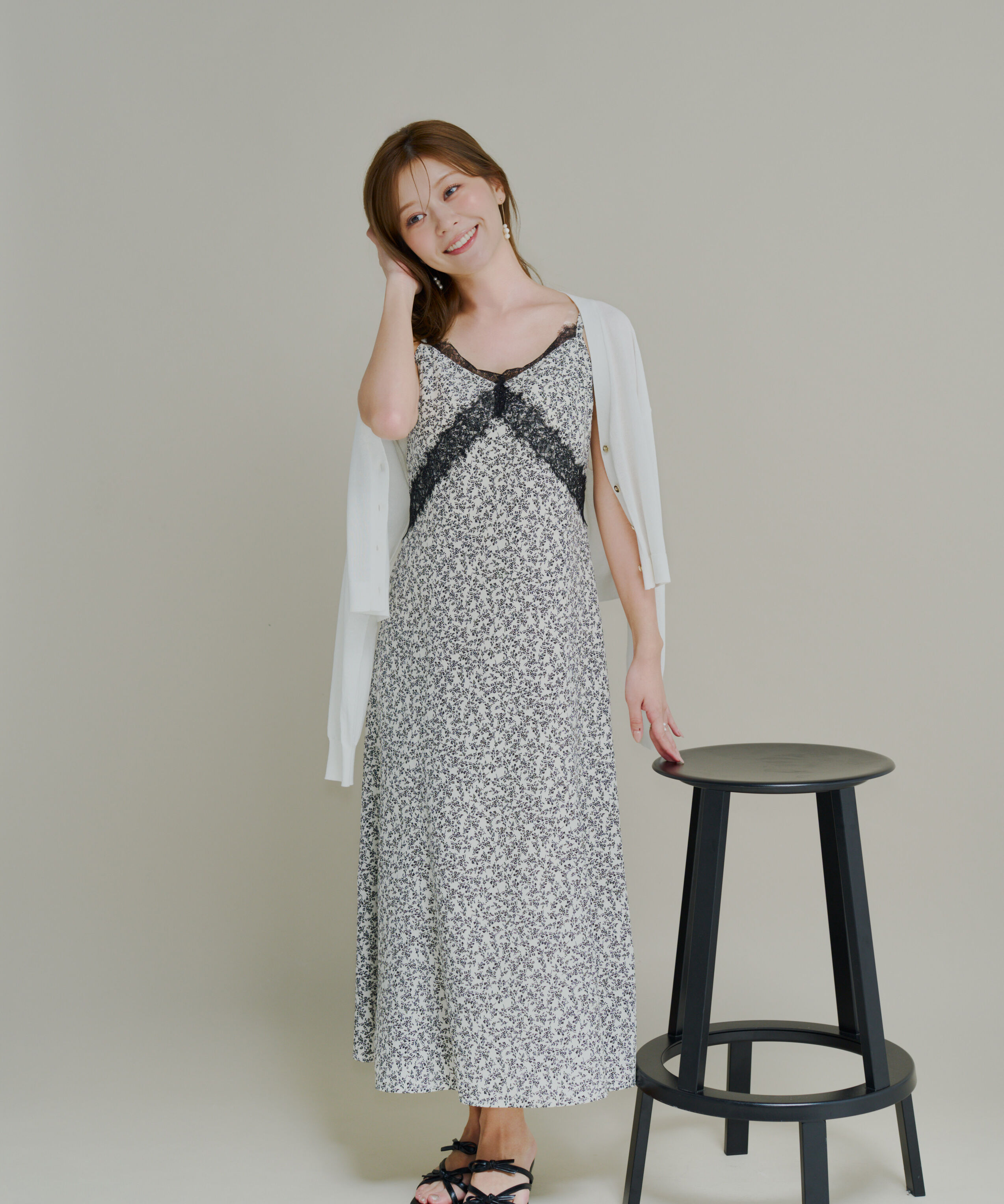 PROPORTION BODY DRESSING「レーストリム小花キャミワンピース」|ワンピース|