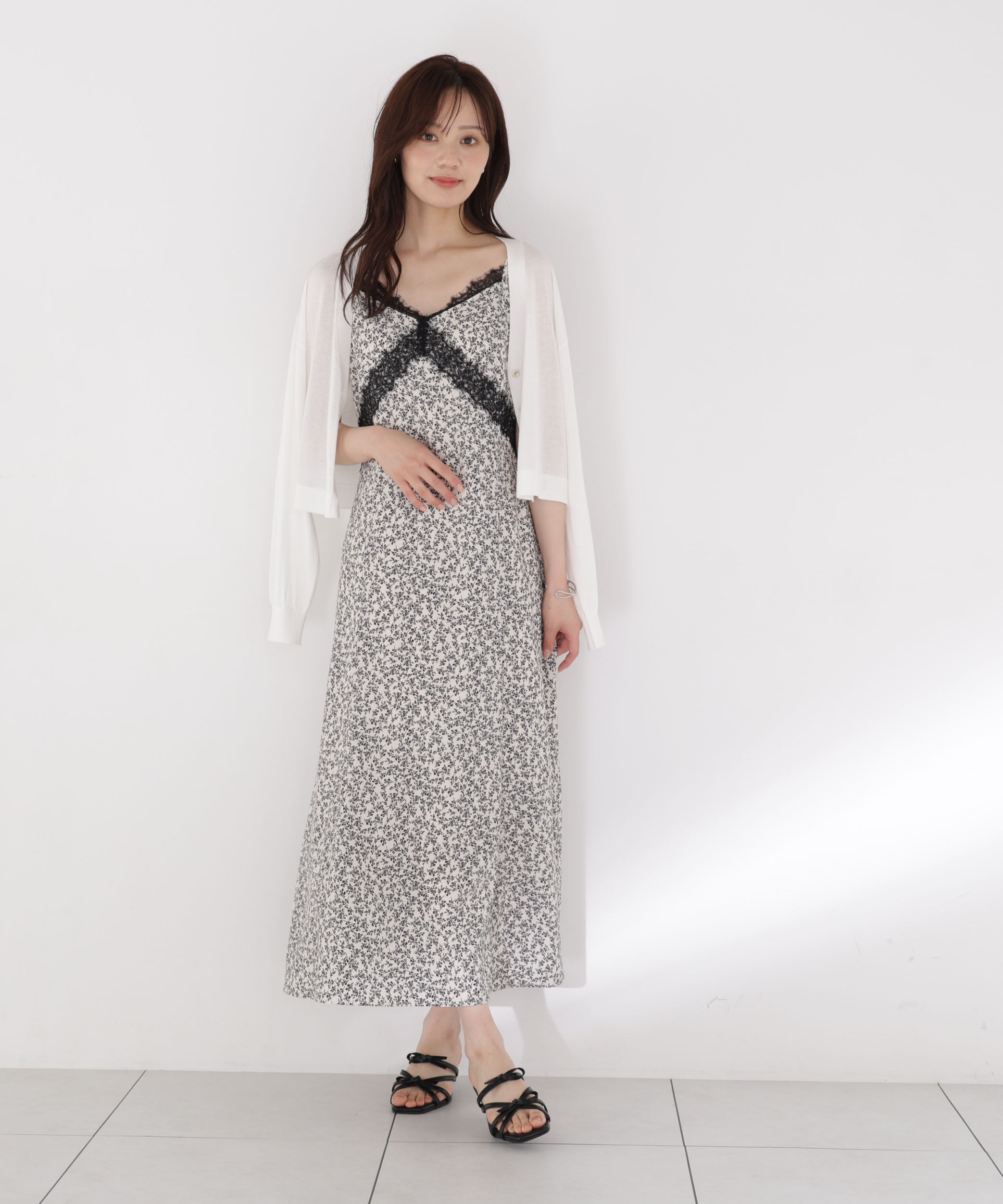 PROPORTION BODY DRESSING「レーストリム小花キャミワンピース」|ワンピース|