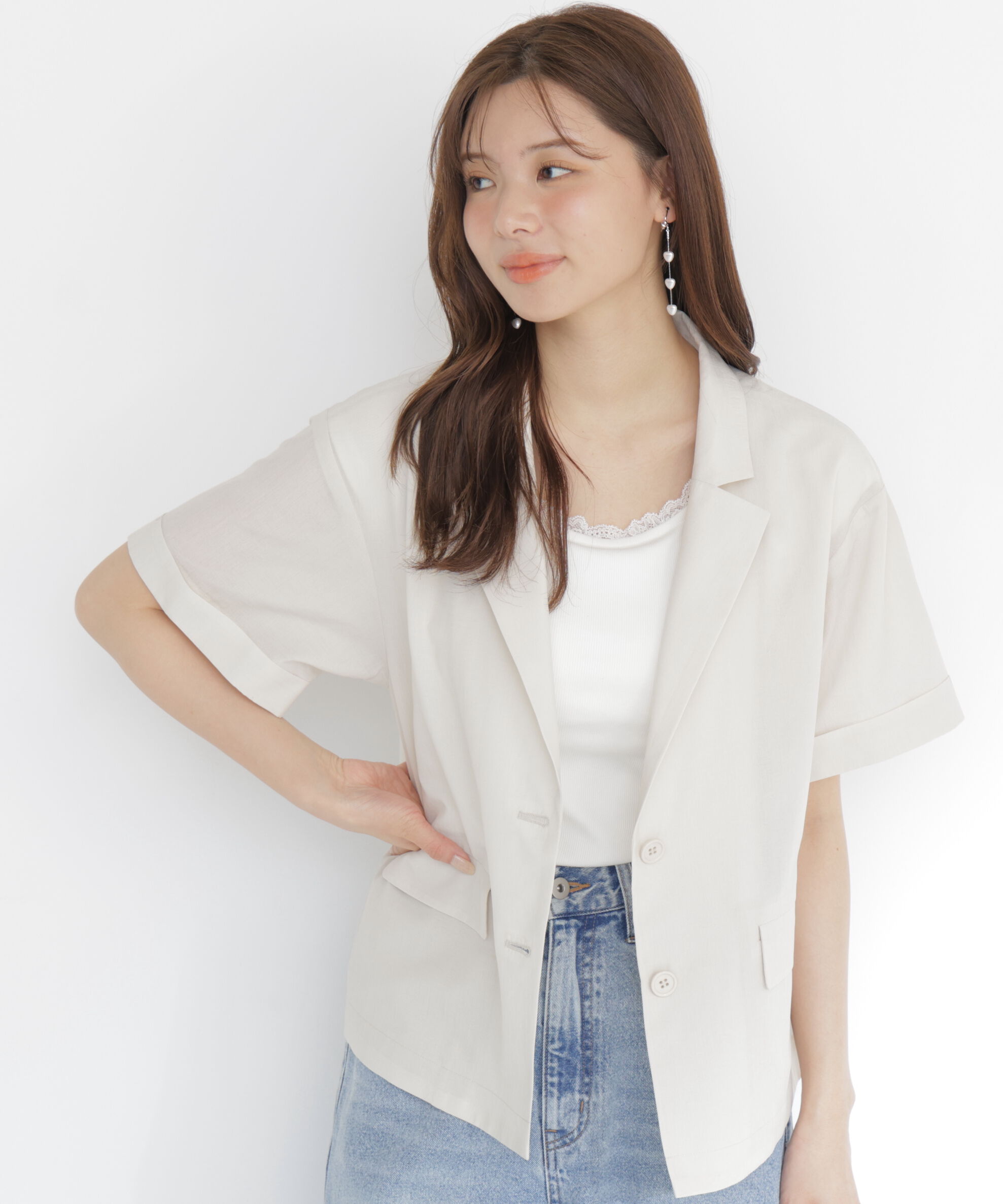 PROPORTION BODY DRESSING「＜a/mie＞ハーフスリーブジャケット」|その他|