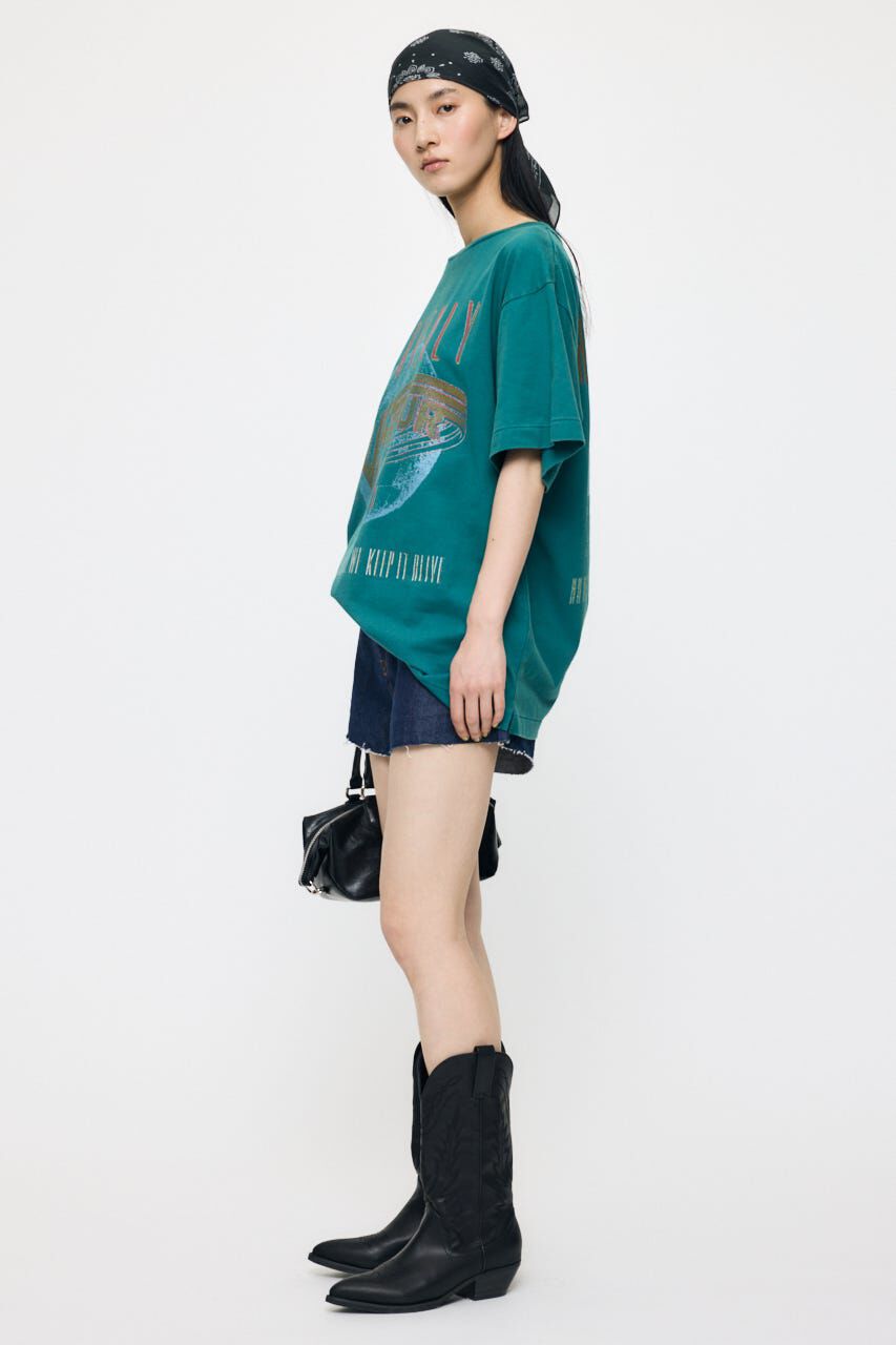 MOUSSY「FADED GRAPHIC LOOSE TEE」|Tシャツ・カットソー|
