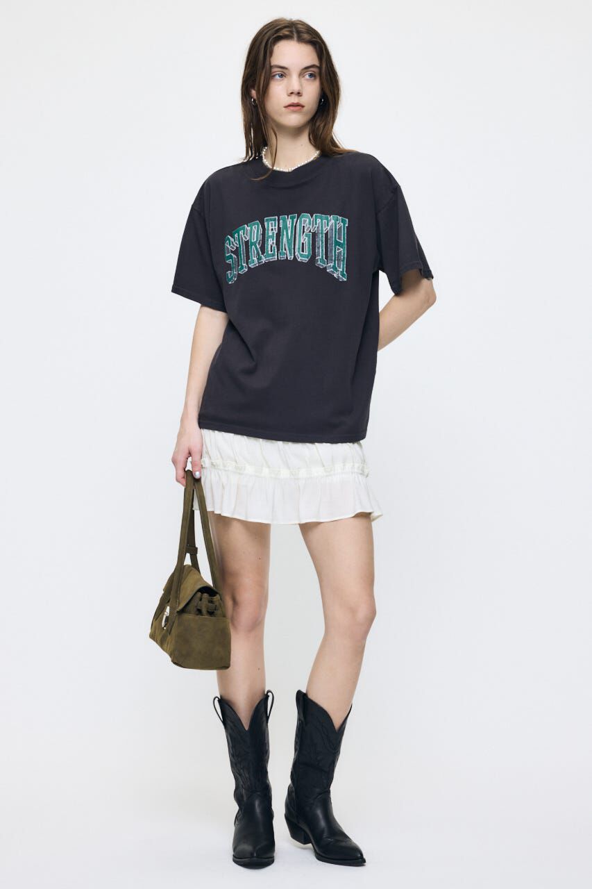 MOUSSY「STRENGTH COLLEGE Tシャツ」|Tシャツ・カットソー|