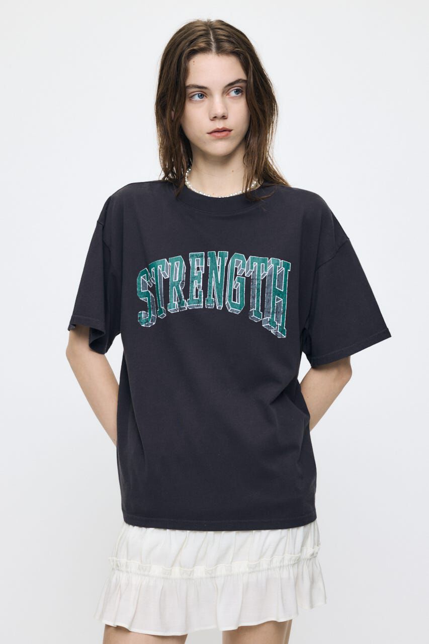 MOUSSY「STRENGTH COLLEGE Tシャツ」|Tシャツ・カットソー|