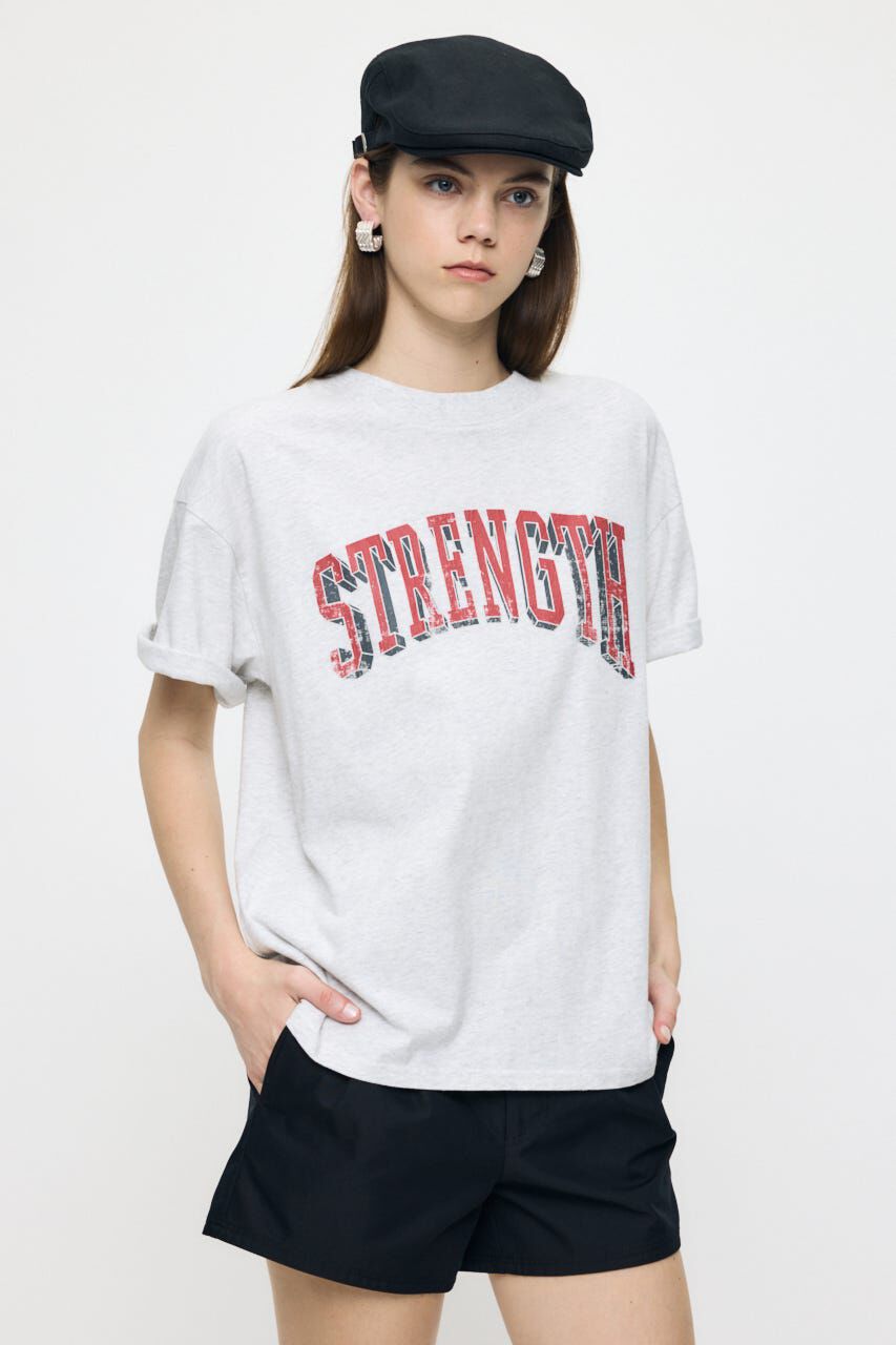 MOUSSY「STRENGTH COLLEGE Tシャツ」|Tシャツ・カットソー|