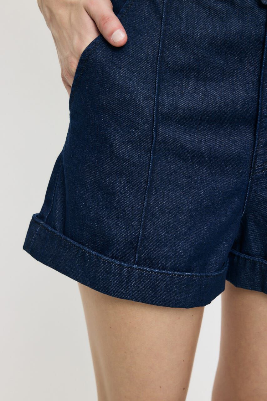 MOUSSY「BELTED DENIM ショーツ」|デニム|