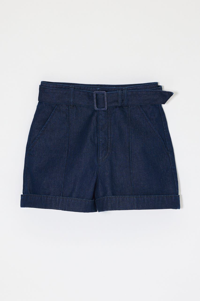 MOUSSY「BELTED DENIM ショーツ」|デニム|