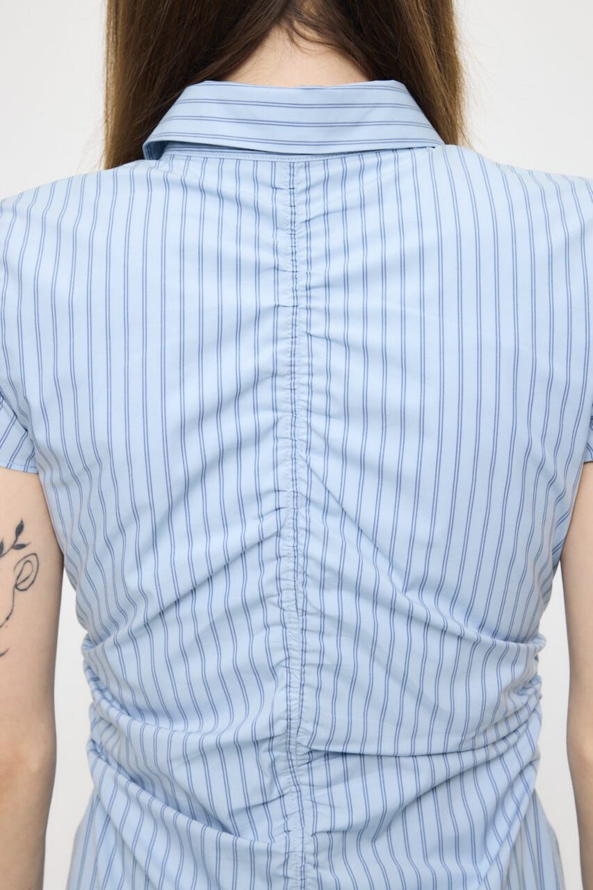 MOUSSY「GATHER SHIRT MINI ドレス」|ワンピース|
