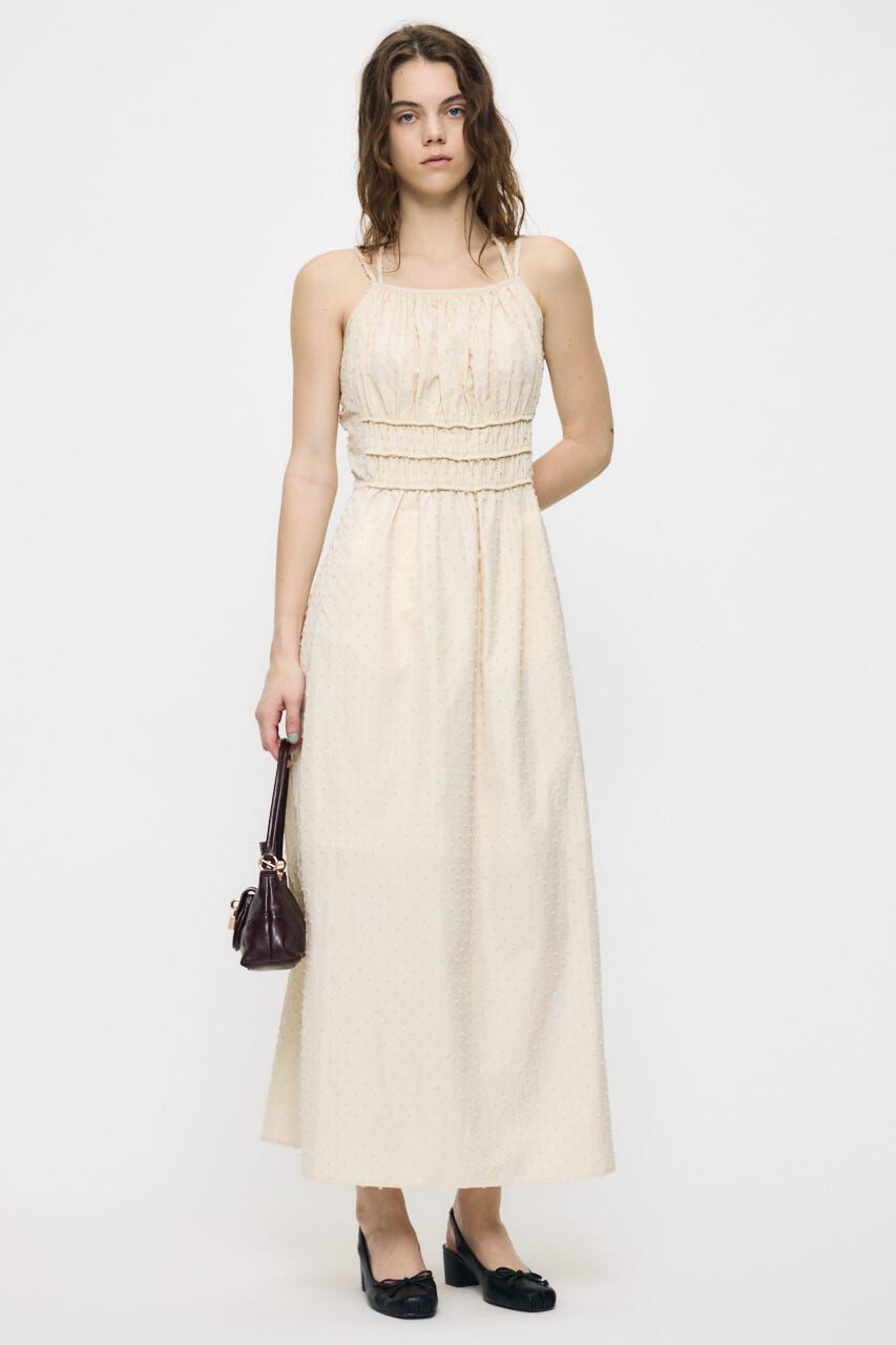 MOUSSY「POLKA DOT CAMI ドレス」|ワンピース|O/WHT1