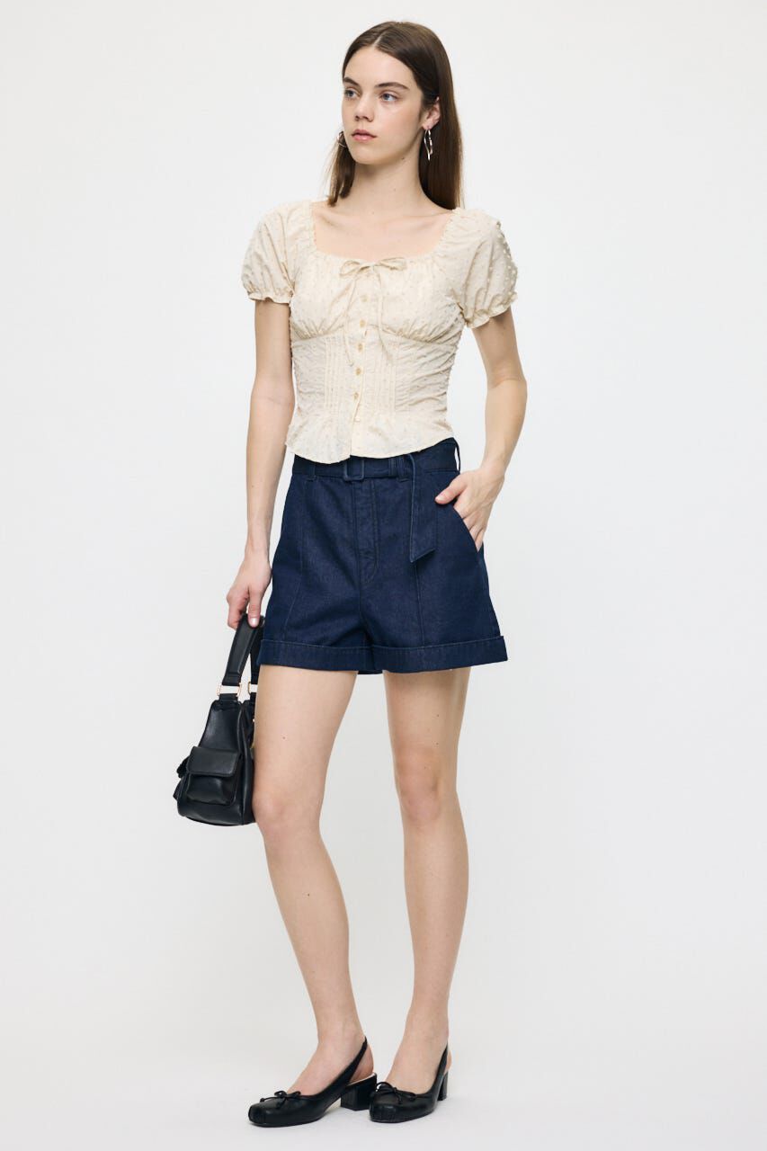 MOUSSY「POLKA DOT CORSET ブラウス」|シャツ・ブラウス|