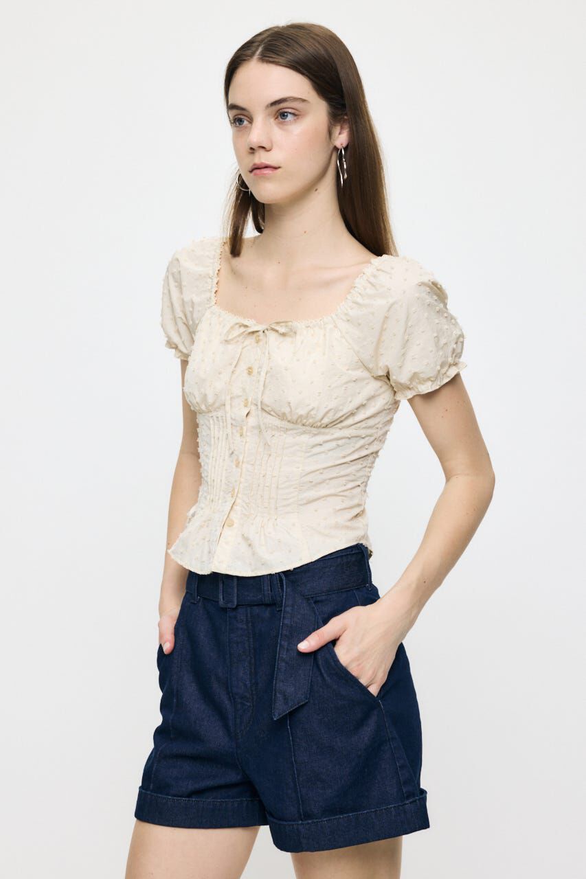MOUSSY「POLKA DOT CORSET ブラウス」|シャツ・ブラウス|