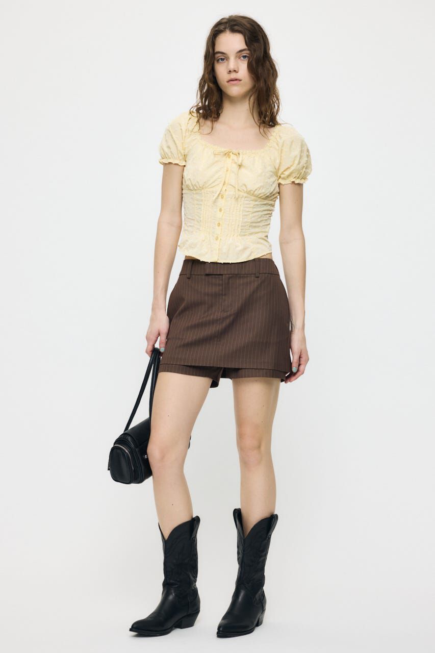 MOUSSY「POLKA DOT CORSET ブラウス」|シャツ・ブラウス|