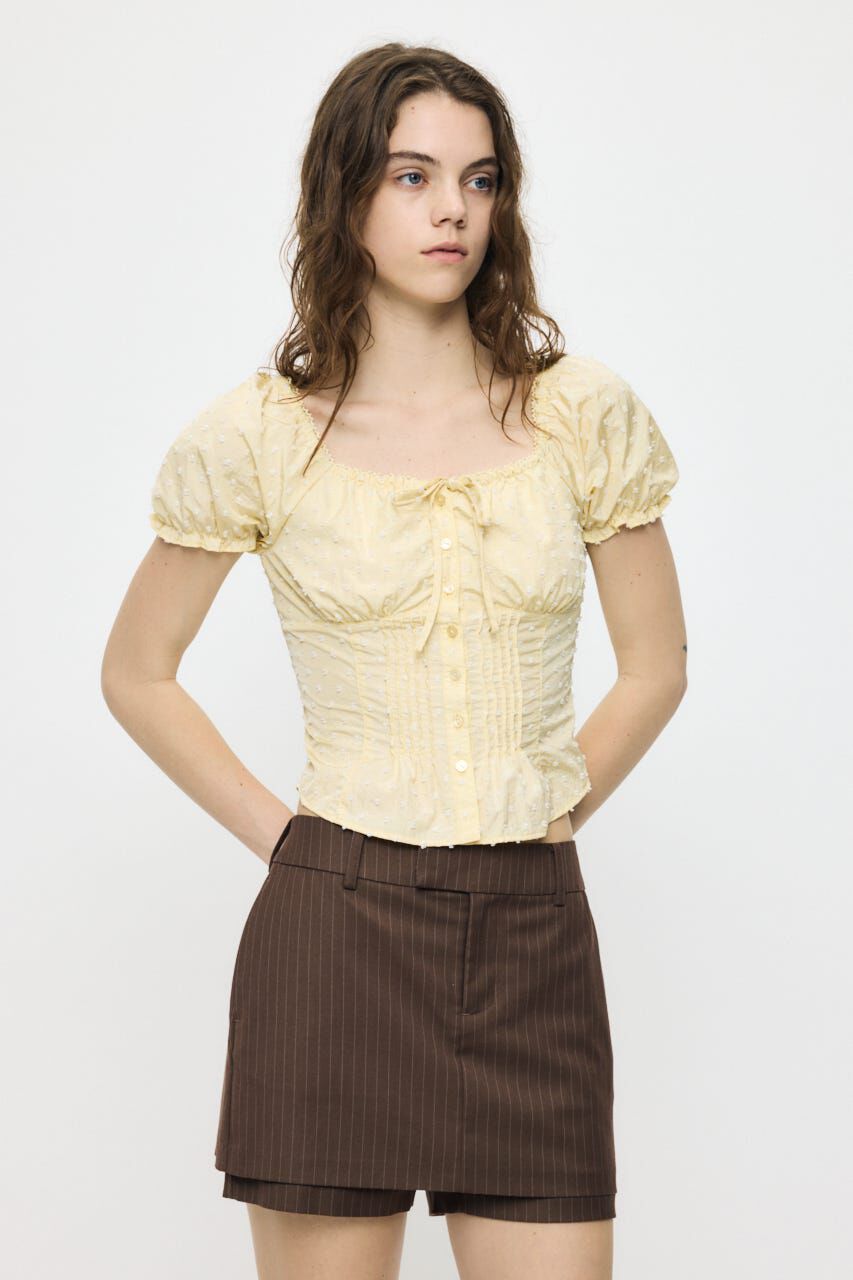 MOUSSY「POLKA DOT CORSET ブラウス」|シャツ・ブラウス|