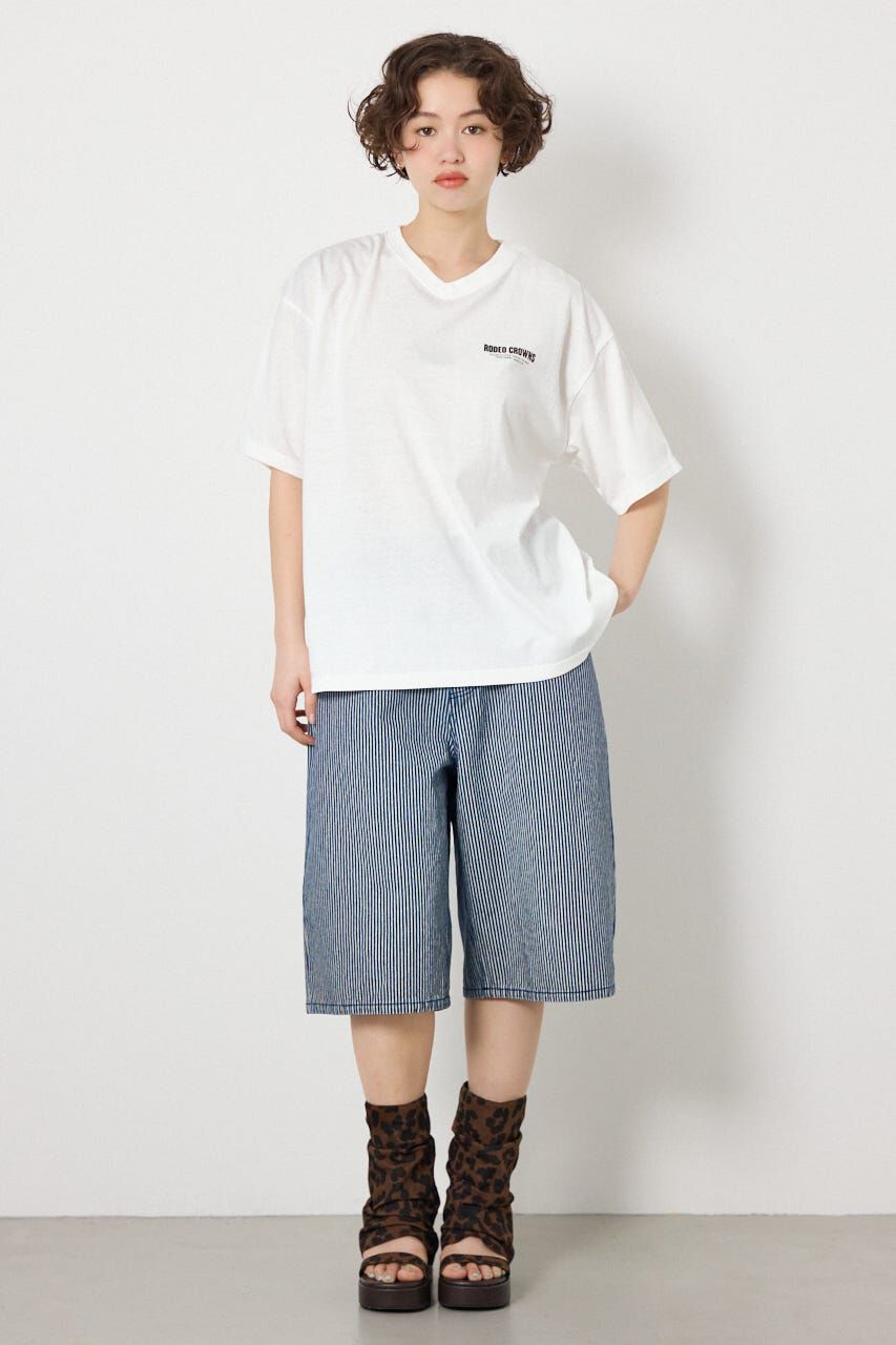 RODEO CROWNS「エンボスロゴVネックTシャツ」|Tシャツ・カットソー|