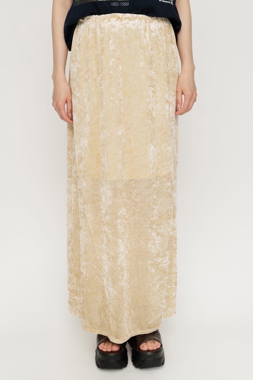 SLY「SHEER CHENILLE ロングスカート」|スカート|