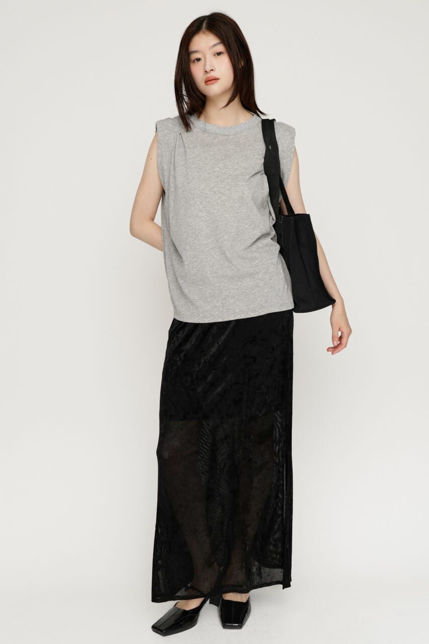 SLY「SHEER CHENILLE ロングスカート」|スカート|