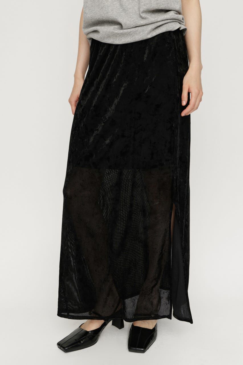 SLY「SHEER CHENILLE ロングスカート」|スカート|