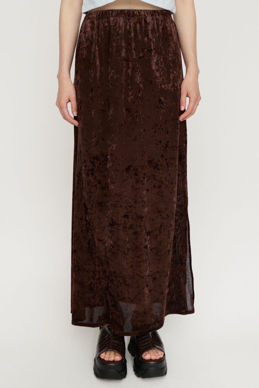 SLY「SHEER CHENILLE ロングスカート」|スカート|