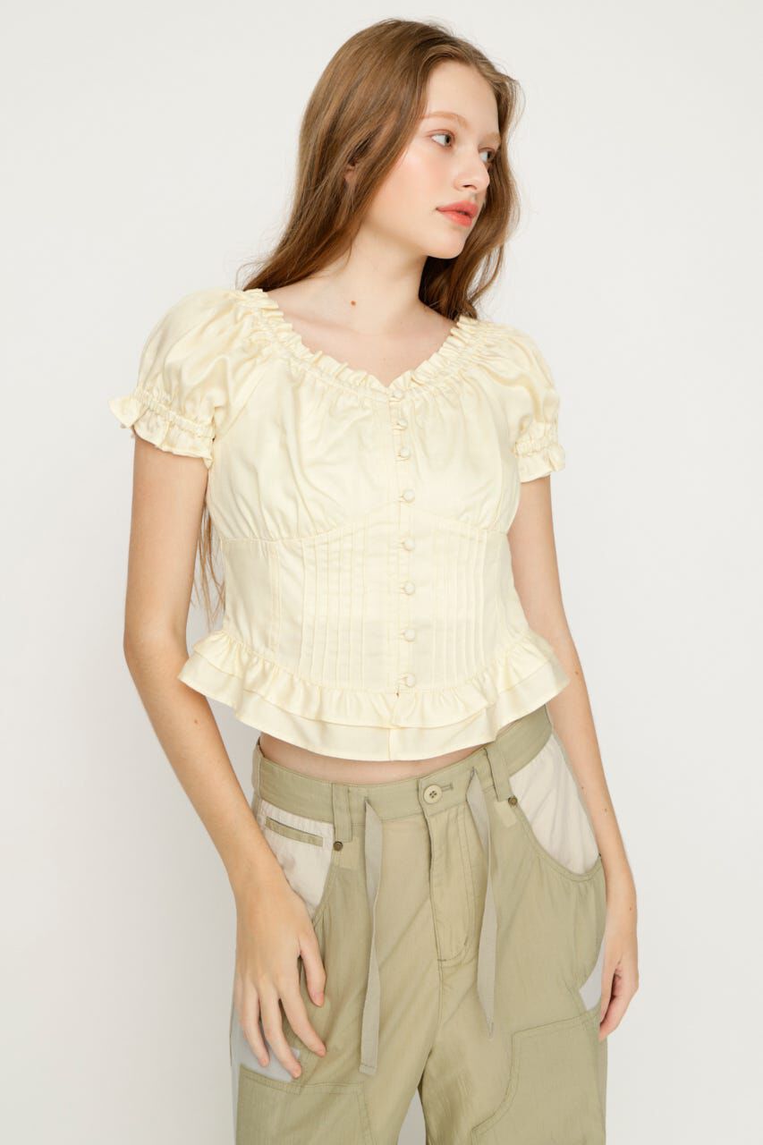 SLY「PUFF SLEEVES WOVEN トップス」|シャツ・ブラウス|