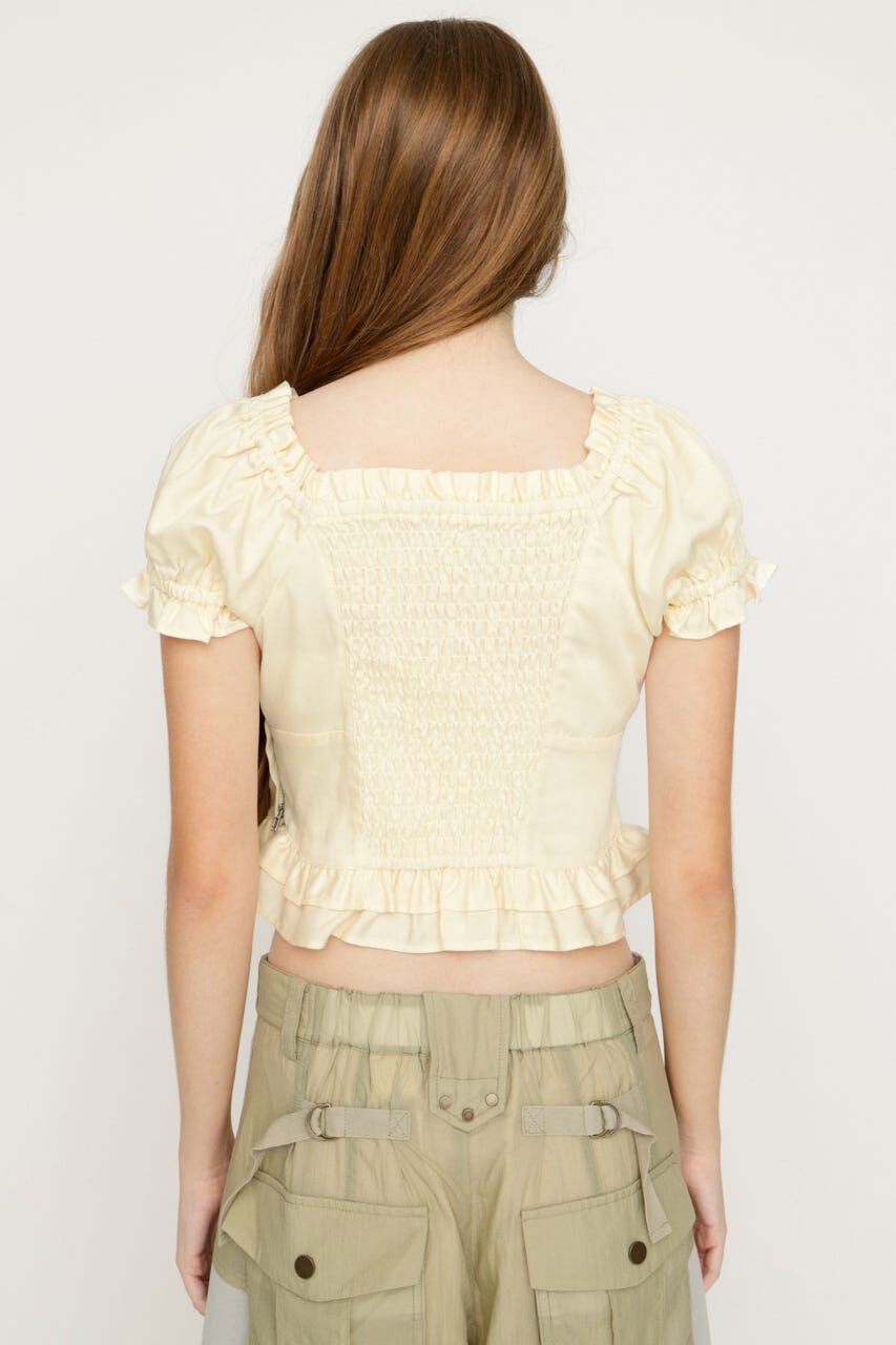 SLY「PUFF SLEEVES WOVEN トップス」|シャツ・ブラウス|
