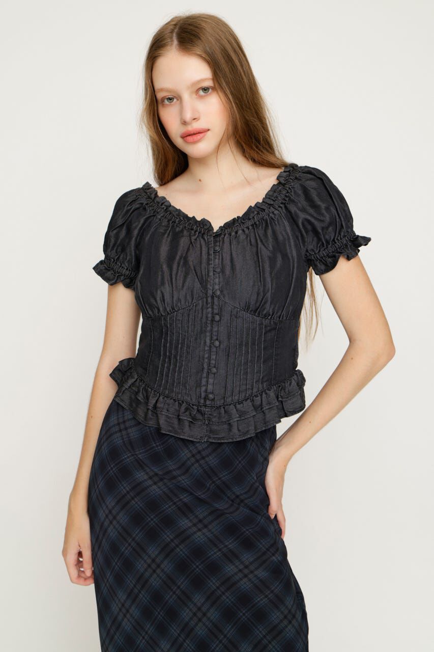 SLY「PUFF SLEEVES WOVEN トップス」|シャツ・ブラウス|