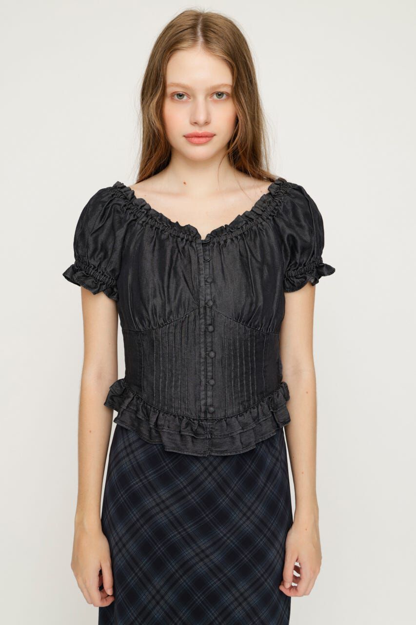 SLY「PUFF SLEEVES WOVEN トップス」|シャツ・ブラウス|