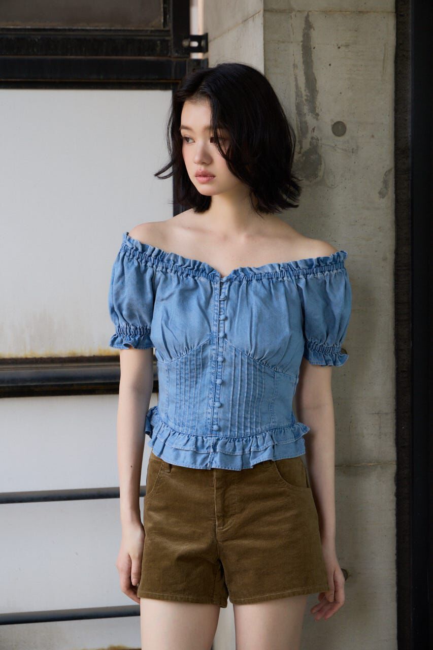 SLY「PUFF SLEEVES WOVEN トップス」|シャツ・ブラウス|