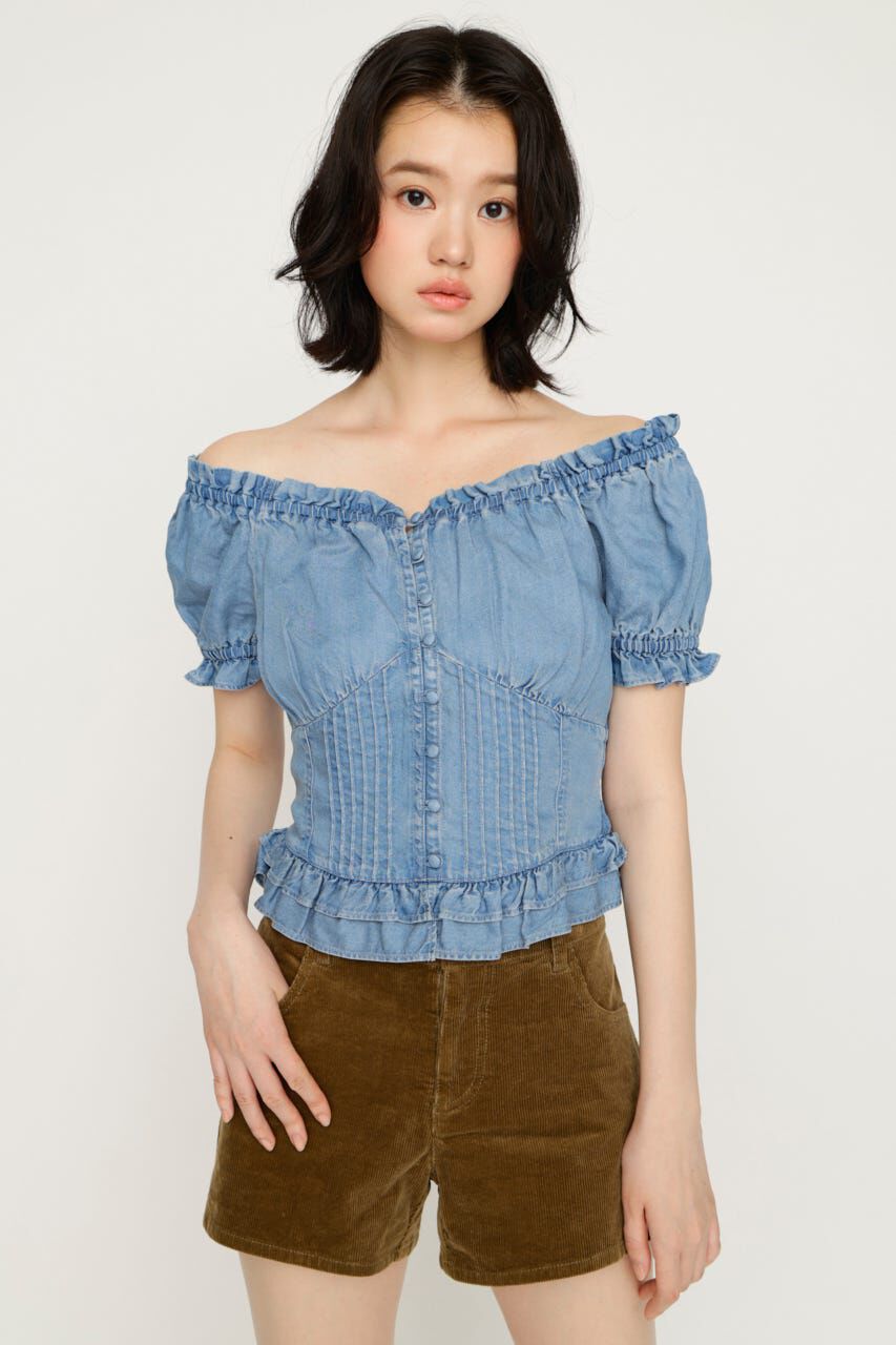 SLY「PUFF SLEEVES WOVEN トップス」|シャツ・ブラウス|