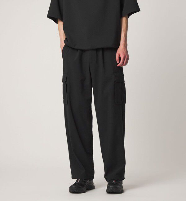UNITED ARROWS「DotAir ドットエア サッカー カーゴイージーパンツ　吸水速乾」|カーゴ|BLACK