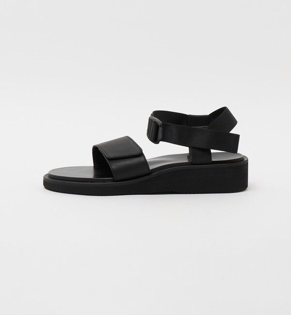 UNITED ARROWS「＜FOOTWORKS＞WIDE VELCRO SANDALS/ベルクロ サンダル」|サンダル|BLACK