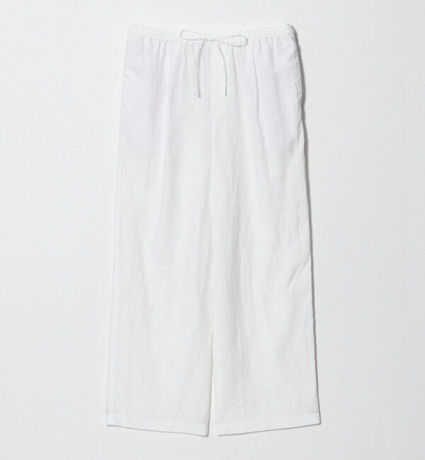 UNITED ARROWS「リネン イージーパンツ WHITE ‐ウォッシャブル‐」|チノ|