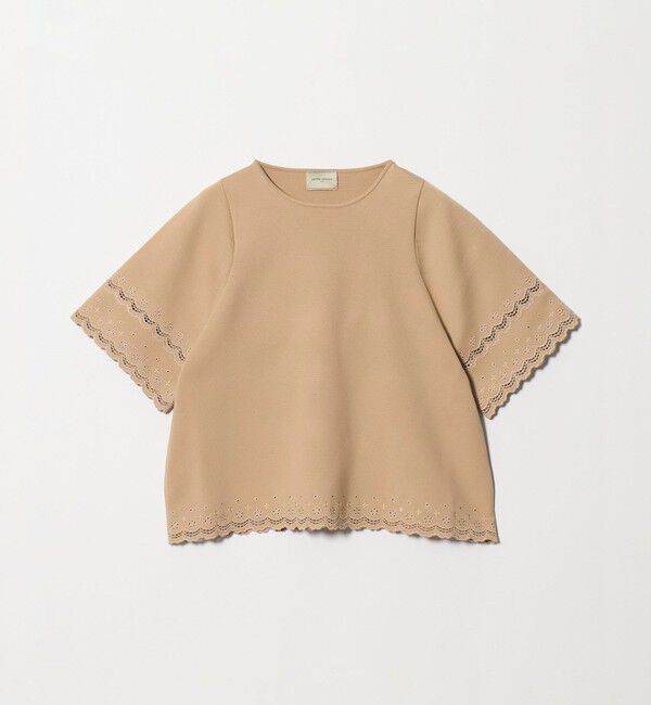 UNITED ARROWS「カットワーク スカラップ プルオーバー ニット ‐ウォッシャブル‐」|ニット・セーター|
