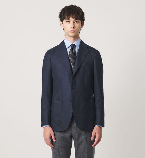 UNITED ARROWS「タスマニアウール ホップサック シングル 3ボタン テーラードジャケット S―MODEL」|テーラードジャケット|