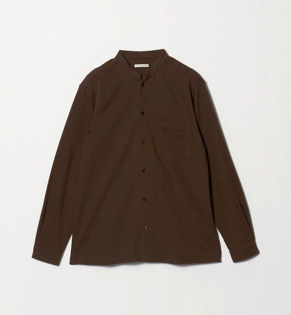 UNITED ARROWS「スエーディージャージ バンドカラーシャツ」|シャツ・ブラウス|