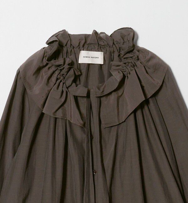 AEWEN MATOPH「＜AEWEN MATOPH＞ギャザー リボン ブラウス ウォッシャブル」|シャツ・ブラウス|