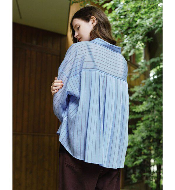UNITED ARROWS green label relaxing「【結論シリーズ】ミルフィーユタックシャツ」|シャツ・ブラウス|