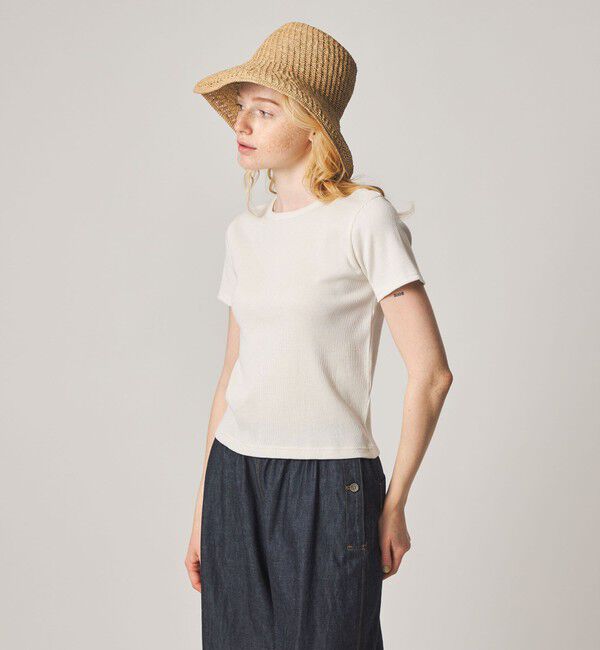 STEVEN ALAN「＜Steven Alan＞ラメ テレコ プルオーバー」|Tシャツ・カットソー|OFF WHITE